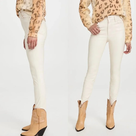 MOTHER The Super Swooner Pants in Egret - Picture 4 of 8